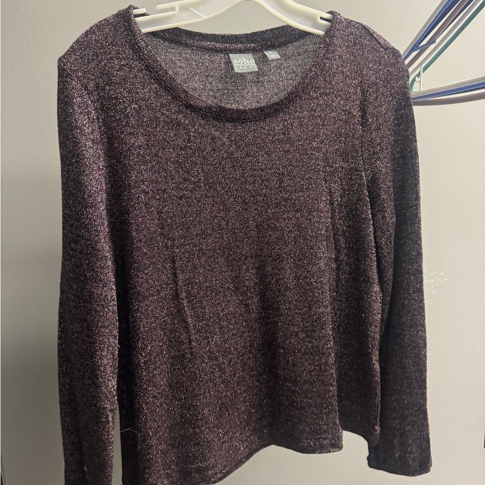 Soho Black Long Sleeve Sweater